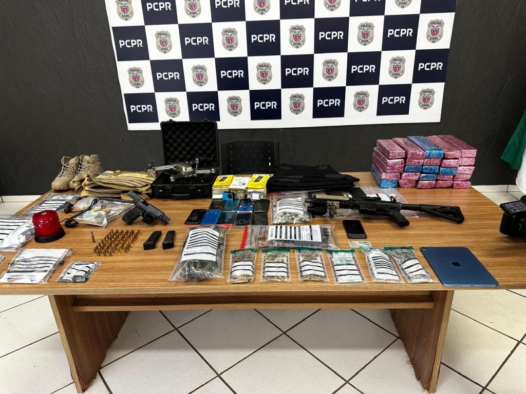Polícia prende seis pessoas e apreende armamento pesado em Foz